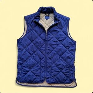 J. Crew Navy Quilted Vest